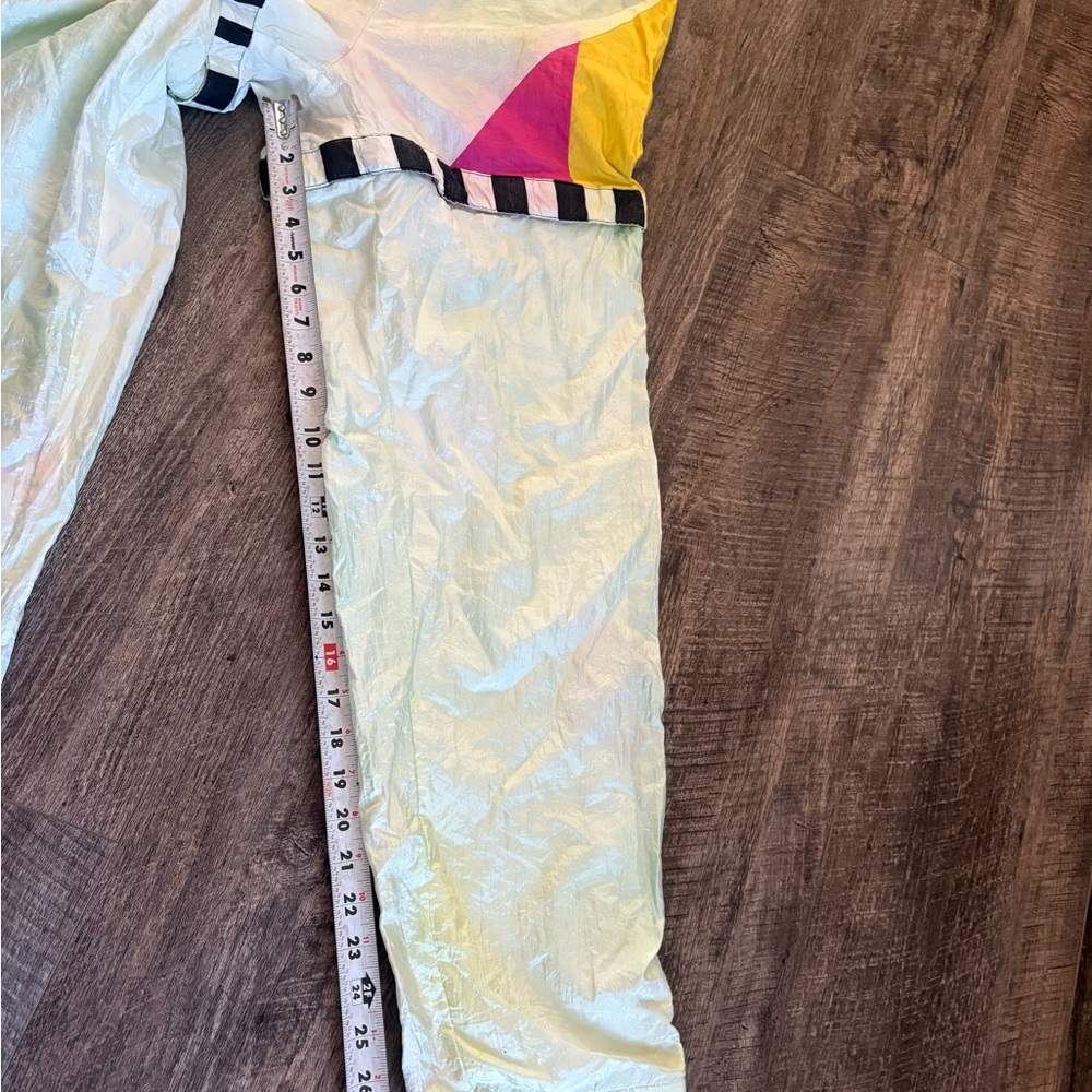 Vintage Colorful Geometric Women's Jumpsuit breakaway Velcro pants - Picture 9 of 10